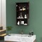 Bathroom Wall Mount Storage Cabinet Single Door with Height Adjustable Shelf for Home Storage